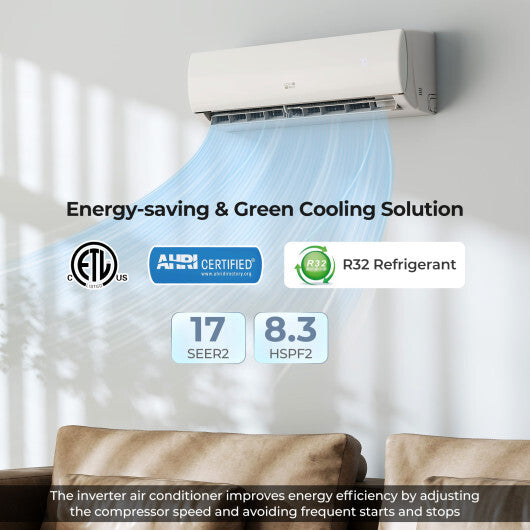 EchoCool Series 11500 BTU 208/230V Mini Split Air Conditioner and Heater Pump System LuxuryLifeWay Online Store