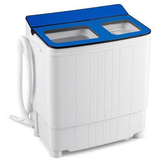 Portable Washing Machine 18 lbs Mini Laundry Machine with 11 LBS Washer-Blue LuxuryLifeWay Online Store