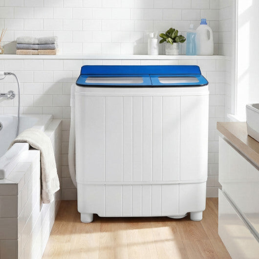 Portable Washing Machine 18 lbs Mini Laundry Machine with 11 LBS Washer-Blue LuxuryLifeWay Online Store