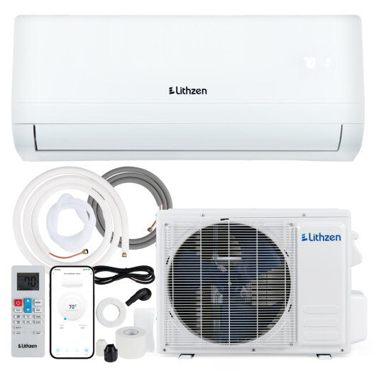 Lithzen 12000 BTU 208-230V 17 SEER2 Mini Split Air Conditioner and Heater WiFi Enabled LuxuryLifeWay Online Store