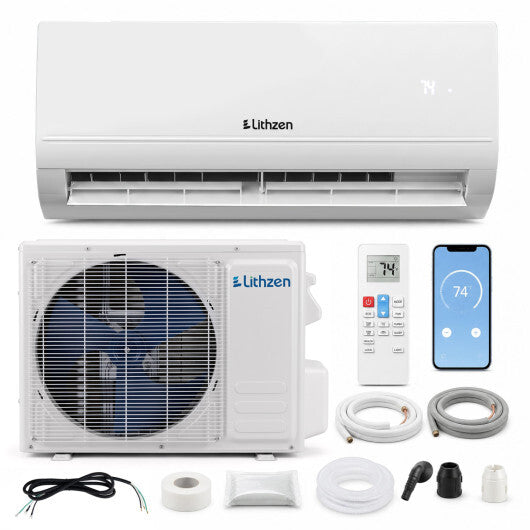 Lithzen 24000 BTU 208-230V 17 SEER2 Mini Split Air Conditioner and Heater WiFi Enabled LuxuryLifeWay Online Store