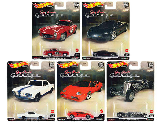 "Jay Leno’s Garage" 5 piece Set "Car Culture" Series Diecast Model Cars by Hot Wheels LuxuryLifeWay Online Store