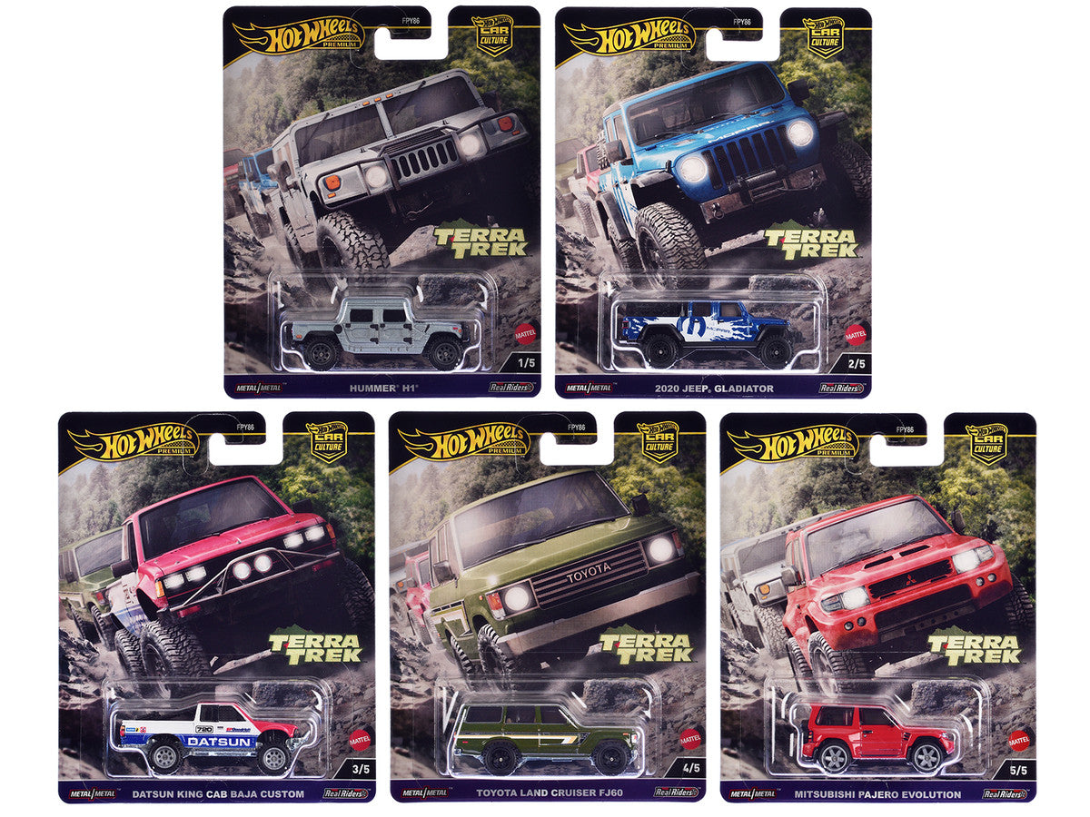 "Terra Trek" 5 piece Set "Car Culture" 2024 Series C Diecast Model Cars by Hot Wheels LuxuryLifeWay Online Store