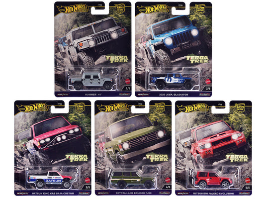 "Terra Trek" 5 piece Set "Car Culture" 2024 Series C Diecast Model Cars by Hot Wheels LuxuryLifeWay Online Store