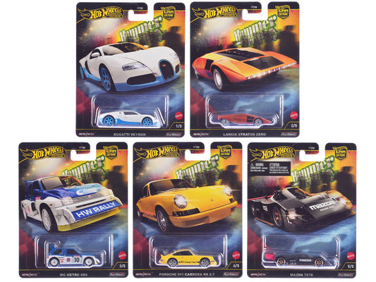 "Hammer Drop" 5 piece Set "Car Culture" 2024 Series F Diecast Model Cars by Hot Wheels LuxuryLifeWay Online Store