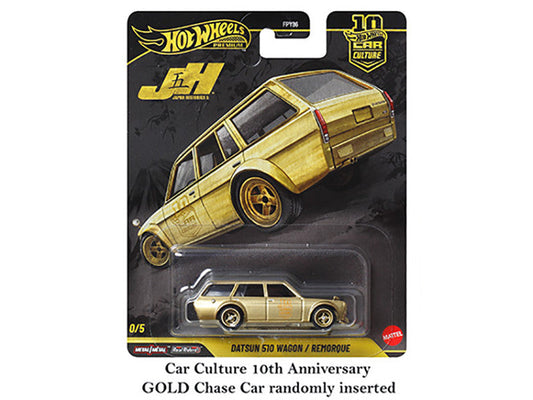 "Japan Historics 5" 5 piece Set "Car Culture 10th Anniversary" 2025 Series P Diecast Model Cars by Hot Wheels LuxuryLifeWay Online Store