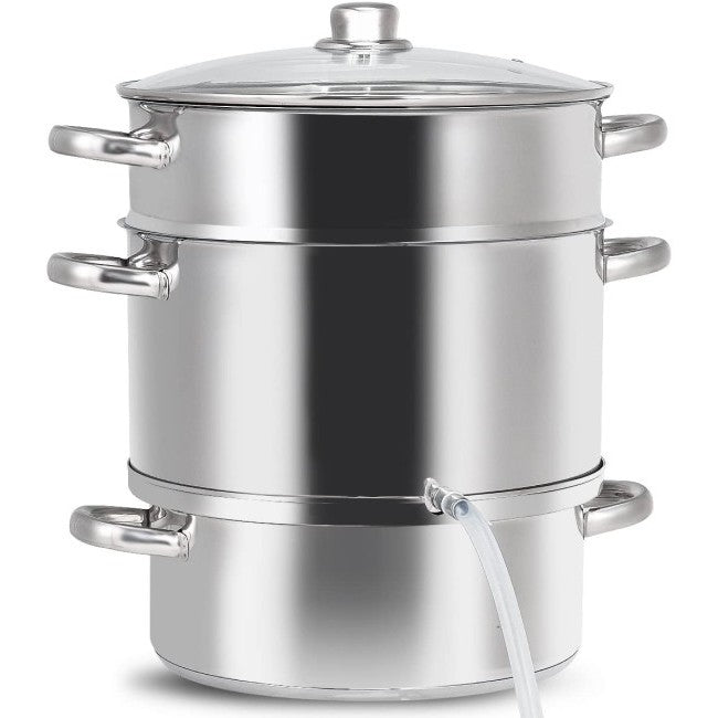 11 Quart Stainless Steel Steamer / Fruit Vegetable Juicer LuxuryLifeWay Online Store