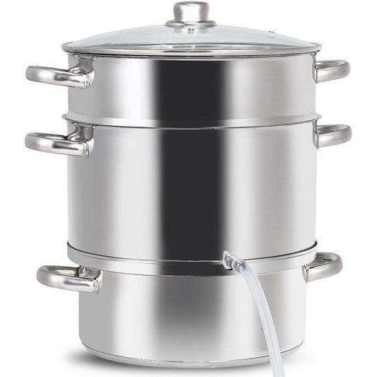 11 Quart Stainless Steel Steamer / Fruit Vegetable Juicer LuxuryLifeWay Online Store