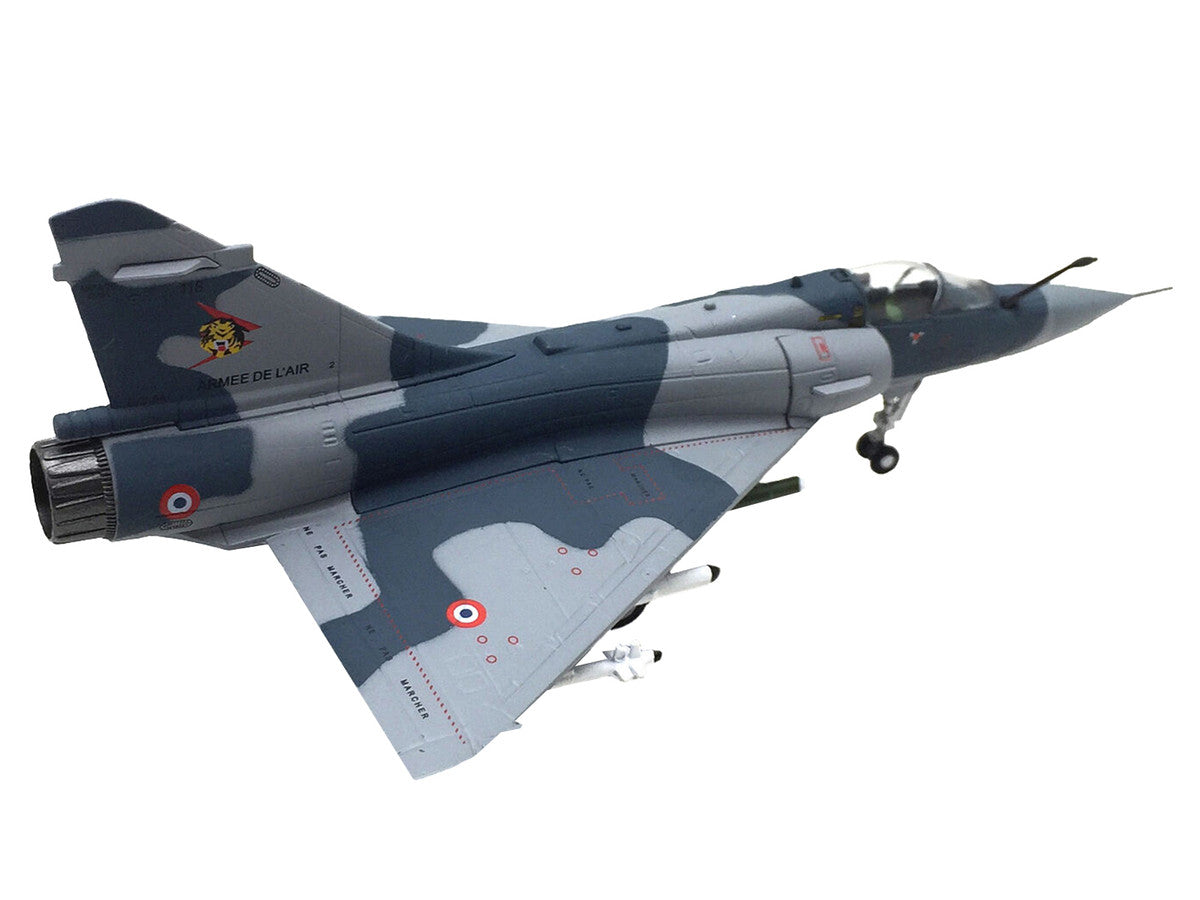 Dassault Mirage 2000C Fighter Aircraft "EC 1/12 Cambresis SPA 162 Tigre NATO Tiger Meet Belgium" (2009) Armee de l'Air (French Air Force)  1/100 Diecast Model Airplane LuxuryLifeWay Online Store