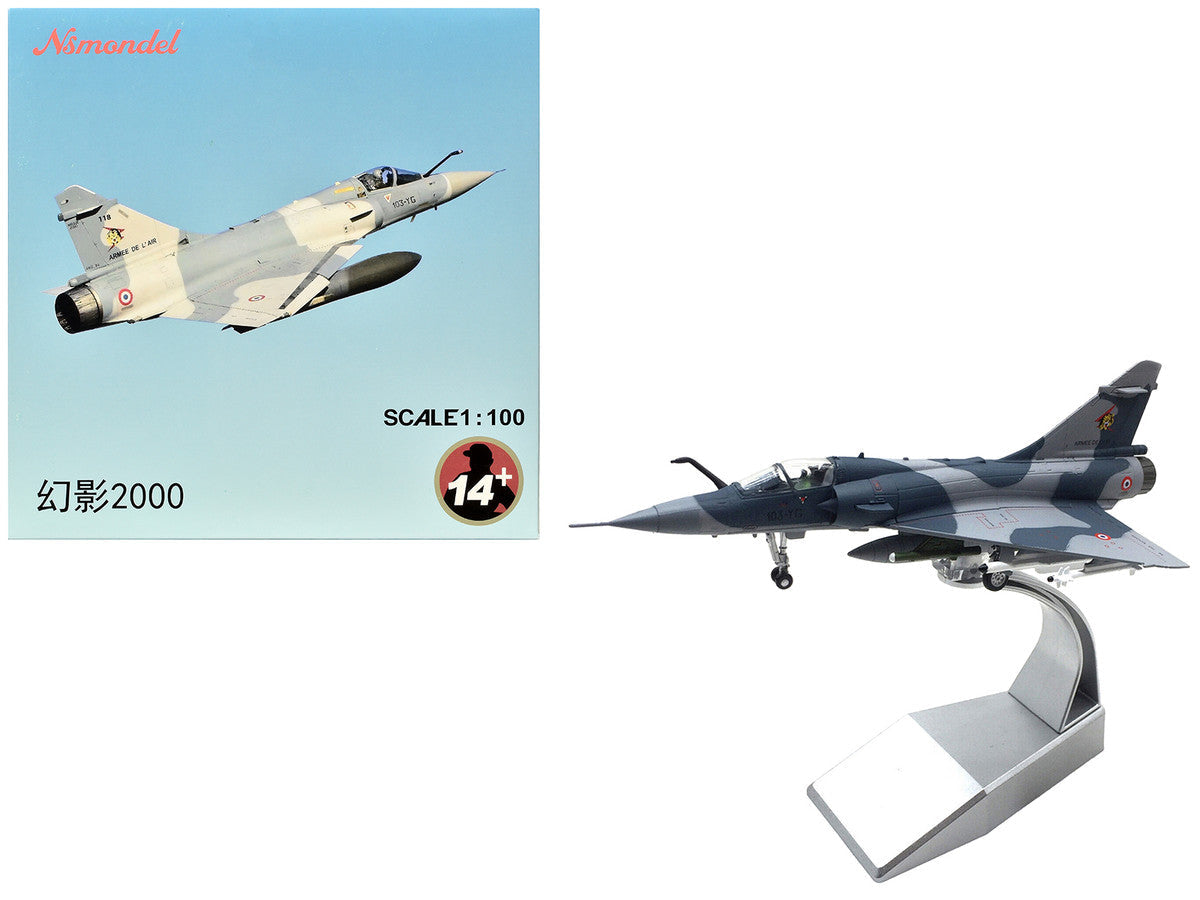 Dassault Mirage 2000C Fighter Aircraft "EC 1/12 Cambresis SPA 162 Tigre NATO Tiger Meet Belgium" (2009) Armee de l'Air (French Air Force)  1/100 Diecast Model Airplane LuxuryLifeWay Online Store