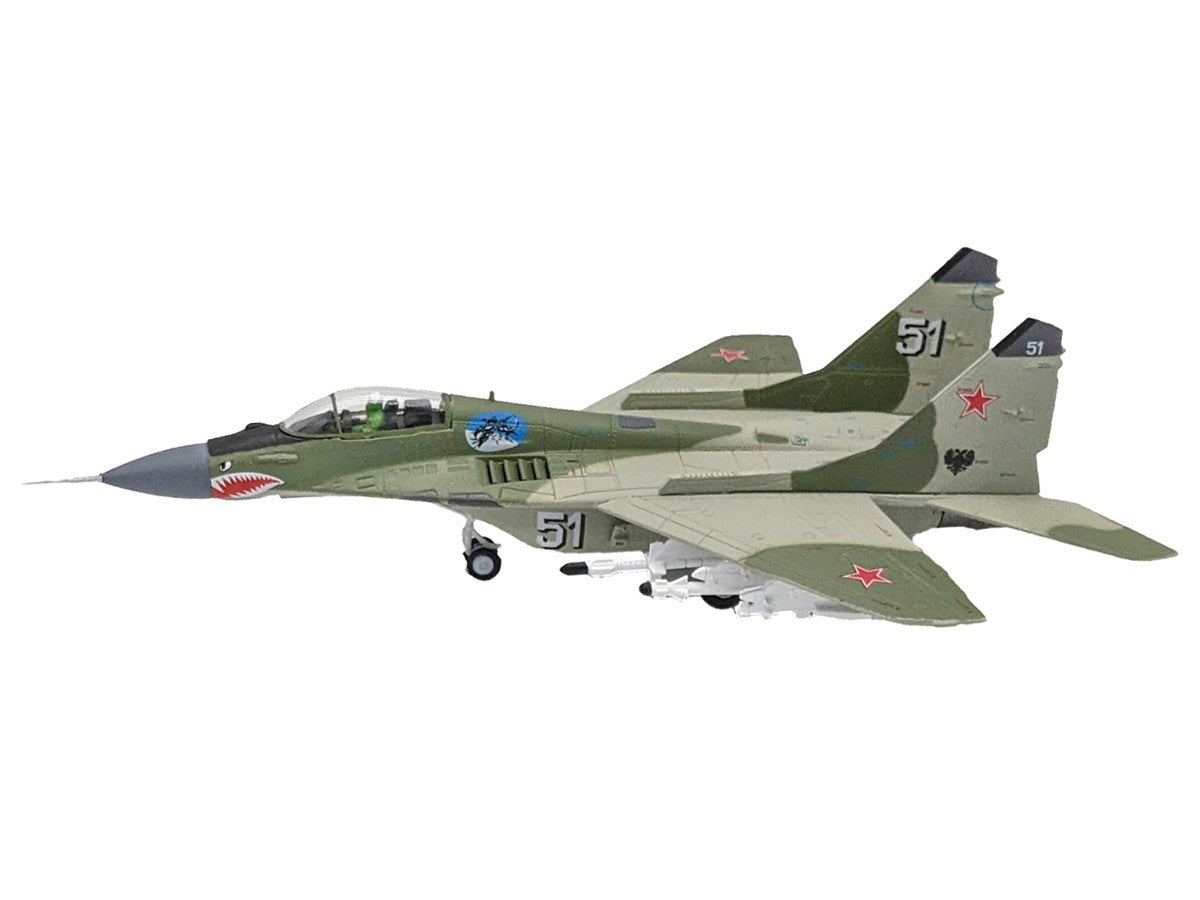 Mikoyan-Gurevich MiG-29 Fighter Aircraft "120th GvIAP Domna Airfield" (2001) Russian Air Force 1/100 Diecast Model Airplane LuxuryLifeWay Online Store