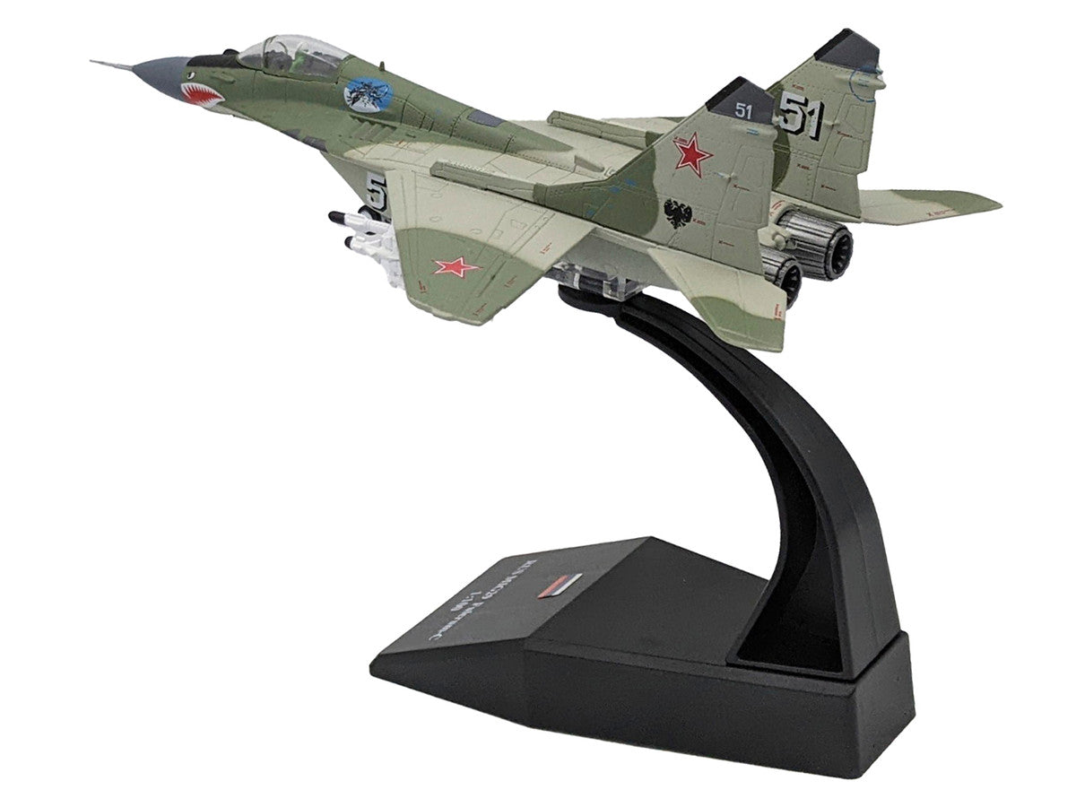 Mikoyan-Gurevich MiG-29 Fighter Aircraft "120th GvIAP Domna Airfield" (2001) Russian Air Force 1/100 Diecast Model Airplane LuxuryLifeWay Online Store