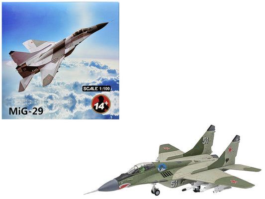Mikoyan-Gurevich MiG-29 Fighter Aircraft "120th GvIAP Domna Airfield" (2001) Russian Air Force 1/100 Diecast Model Airplane LuxuryLifeWay Online Store