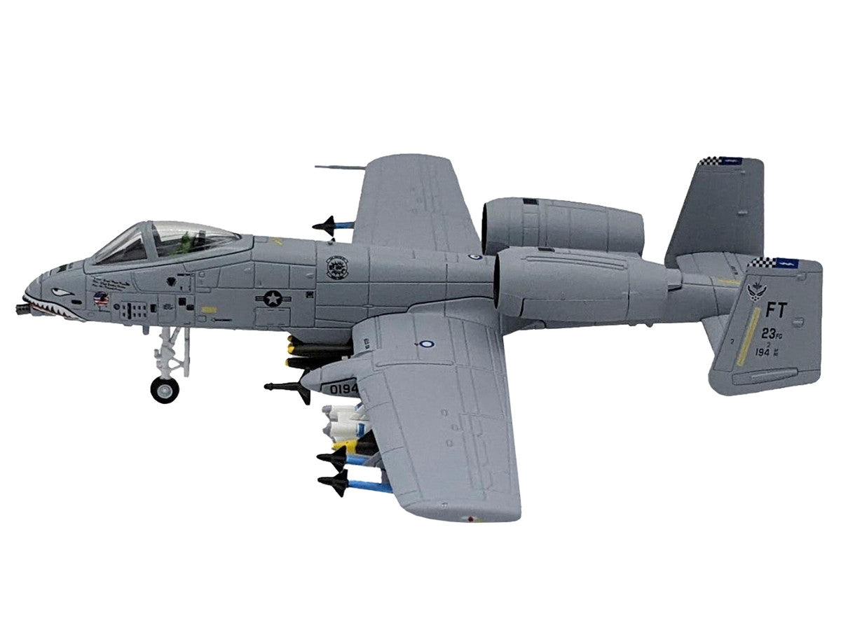 Republic A-10C Thunderbolt II Attack Aircraft "Flying Tigers 23rd Fighter Group 23rd Wing" (2003) United States Air Force 1/100 Diecast Model Airplane LuxuryLifeWay Online Store