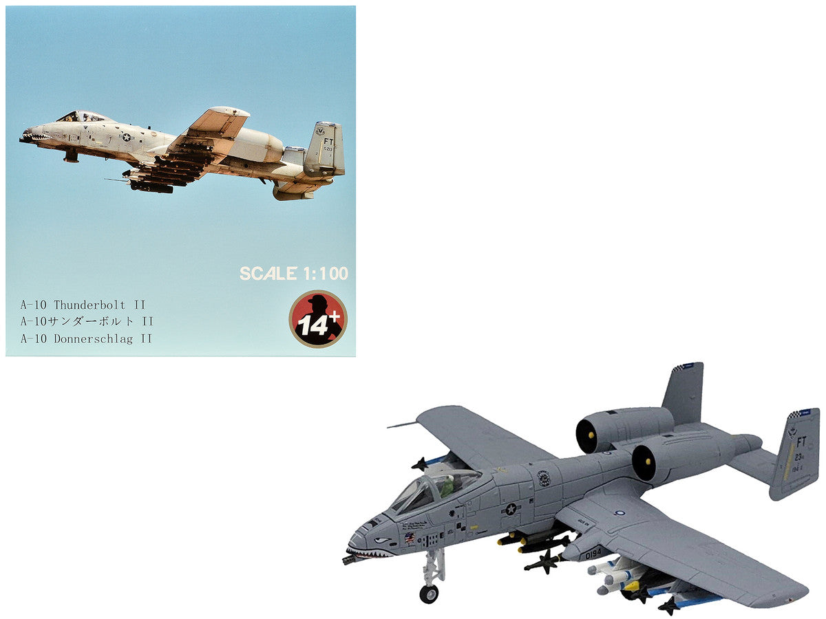 Republic A-10C Thunderbolt II Attack Aircraft "Flying Tigers 23rd Fighter Group 23rd Wing" (2003) United States Air Force 1/100 Diecast Model Airplane LuxuryLifeWay Online Store