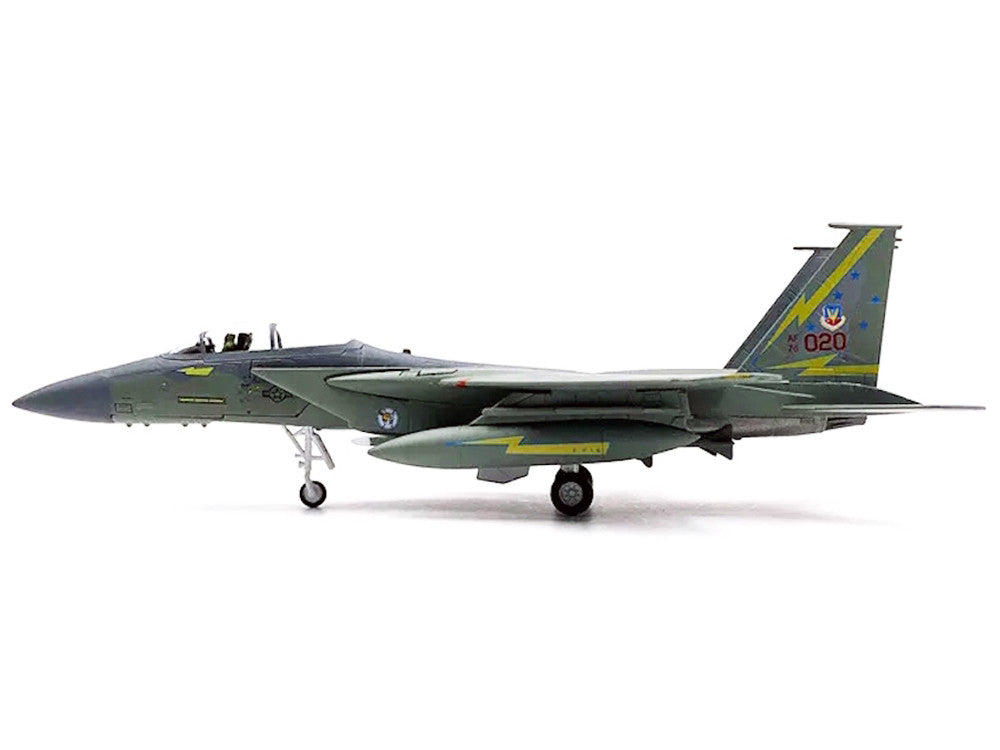McDonnell Douglas F-15A Eagle Aircraft "Spittin Kittens 5th Fighter-Interceptor Squadron Tactical Air Command Minot AFB" (1985) United States Air Force 1/100 Diecast Model Airplane LuxuryLifeWay Online Store
