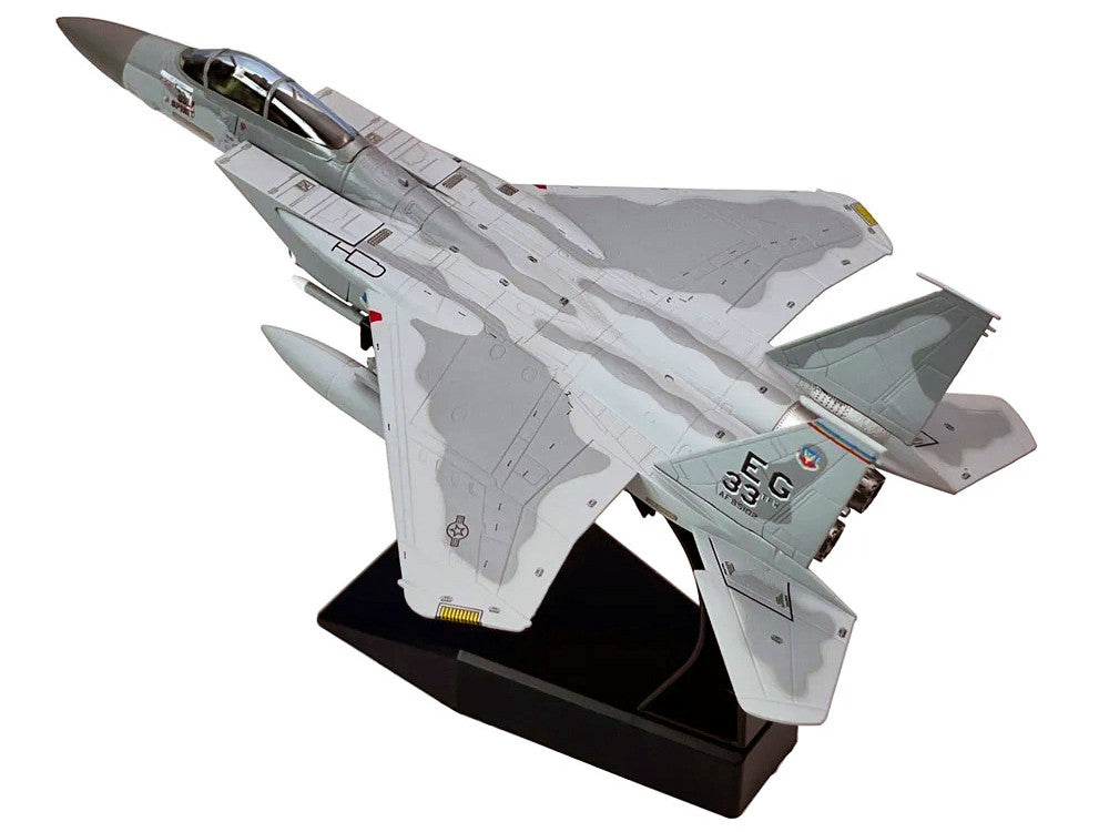 McDonnell Douglas F-15C Eagle Aircraft "MiG Killer Gulf Spirit 58th Tactical Fighter Squadron 33rd Tactical Fighter Wing Desert Storm" (1991) United States Air Force 1/100 Diecast Model Airplane LuxuryLifeWay Online Store