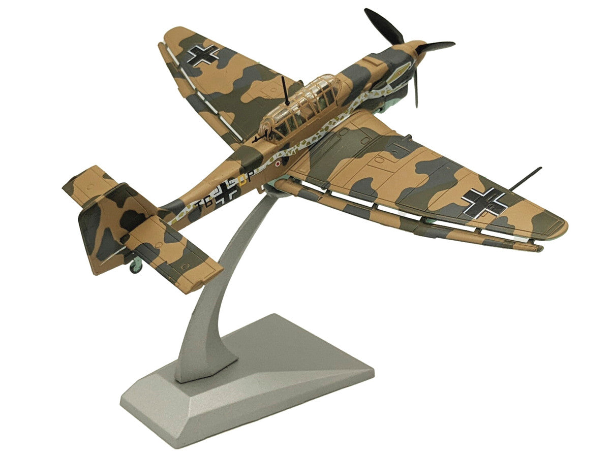 Junkers Ju 87R Trop Stuka Bomber Aircraft "Immelmann 6./StG 2 Libya" (1941) German Luftwaffe 1/72 Diecast Model Airplane LuxuryLifeWay Online Store