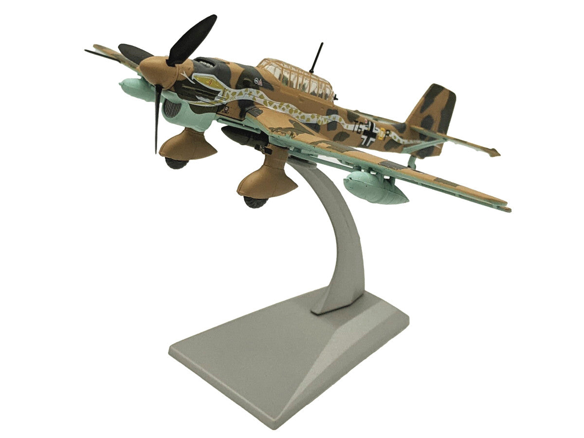 Junkers Ju 87R Trop Stuka Bomber Aircraft "Immelmann 6./StG 2 Libya" (1941) German Luftwaffe 1/72 Diecast Model Airplane LuxuryLifeWay Online Store
