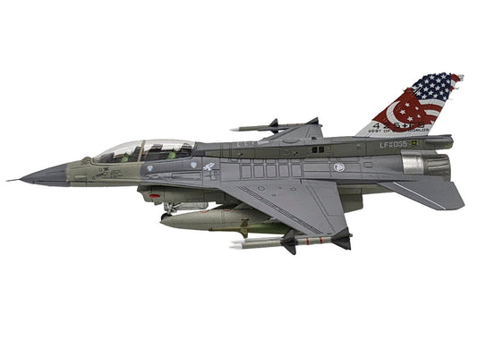 General Dynamics F-16D Fighting Falcon Fighter Aircraft "425th Fighter Squadron Best of Both Worlds Peace Carvin II 25th Anniversary Livery 56th Fighter Wing Luke AFB" (2018) United States Air Force 1/72 Diecast Model Airplane LuxuryLifeWay Online Store