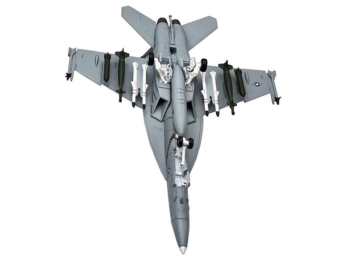 Boeing F/A-18F Super Hornet Fighter Aircraft "VFA-103 Jolly Rogers 75th Anniversary" (2018) United States Navy 1/100 Diecast Model Airplane LuxuryLifeWay Online Store