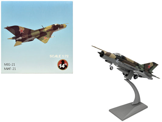 Mikoyan-Gurevich MiG-21SM Fishbed-J Fighter Aircraft "Soviet Air Force" 1/72 Diecast Model Airplane LuxuryLifeWay Online Store