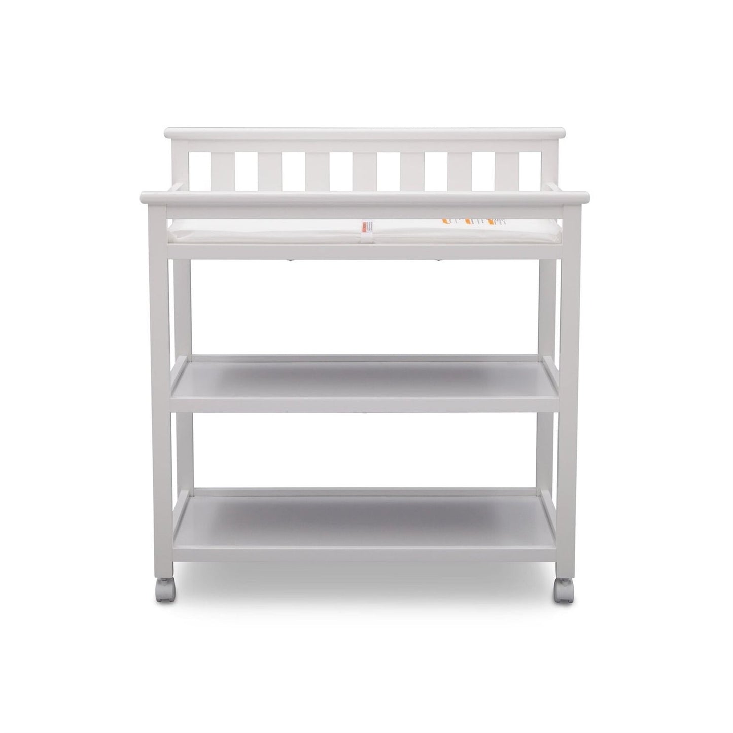 Modern White Baby's First 2 Shelf Changing Table with Wheels LuxuryLifeWay Online Store