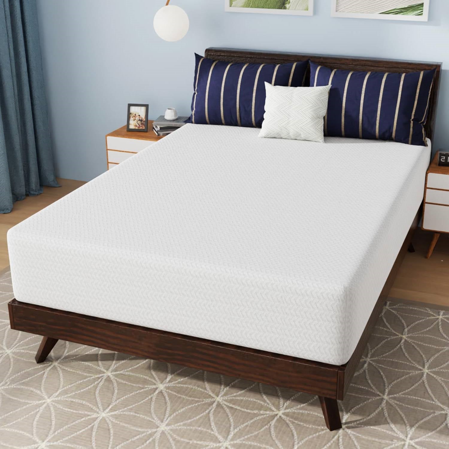 Full size 12-inch Charcoal Infused Memory Foam Mattress with Removable Cover LuxuryLifeWay Online Store