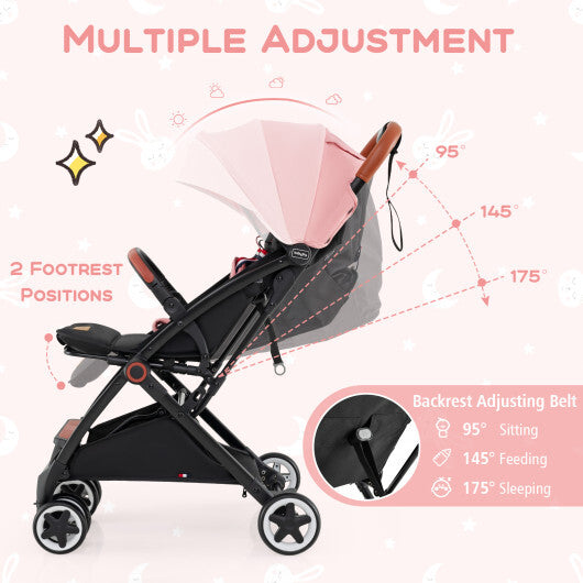Versatile Travel Stroller with Safety Harness  Smooth Suspension & Large Storage LuxuryLifeWay Online Store