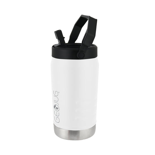 Brentwood GeoJug 40 Ounce Stainless Steel Insulated Water Bottle in Cream with Sports Lid LuxuryLifeWay Online Store
