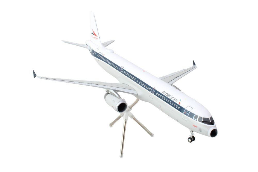 Airbus A321 Commercial Aircraft "American Airlines - Allegheny" (N579UW) White with Blue Stripes "Gemini 200" Series 1/200 Diecast Model Airplane by GeminiJets LuxuryLifeWay Online Store