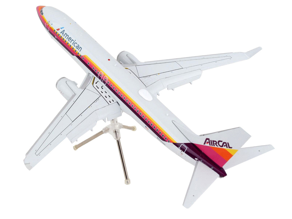 Boeing 737-800 Commercial Aircraft with Flaps Down "American Airlines - AirCal" Gray with Stripes "Gemini 200" Series 1/200 Diecast Model Airplane by GeminiJets LuxuryLifeWay Online Store
