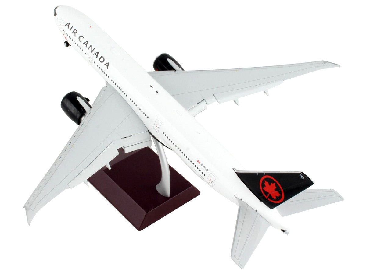 Boeing 777-200LR Commercial Aircraft with Flaps Down "Air Canada" White with Black Tail "Gemini 200" Series 1/200 Diecast Model Airplane by GeminiJets LuxuryLifeWay Online Store