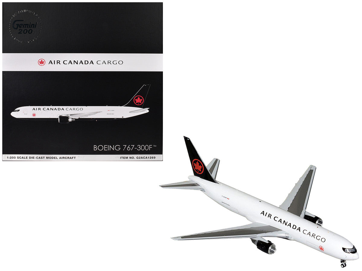 Boeing 767-300F Commercial Aircraft "Air Canada Cargo" (C-GXHM) White with Black Tail "Gemini 200" Series 1/200 Diecast Model Airplane by GeminiJets LuxuryLifeWay Online Store