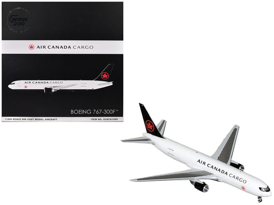 Boeing 767-300F Commercial Aircraft "Air Canada Cargo" (C-GXHM) White with Black Tail "Gemini 200" Series 1/200 Diecast Model Airplane by GeminiJets LuxuryLifeWay Online Store