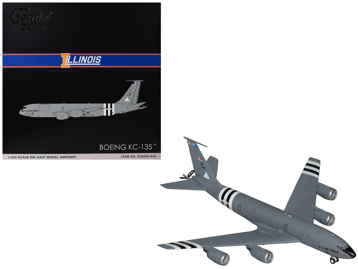 Boeing KC-135R Stratotanker Tanker Aircraft "Illinois Air National Guard" (63-7981) United States Air Force "Gemini 200" Series 1/200 Diecast Model by GeminiJets LuxuryLifeWay Online Store