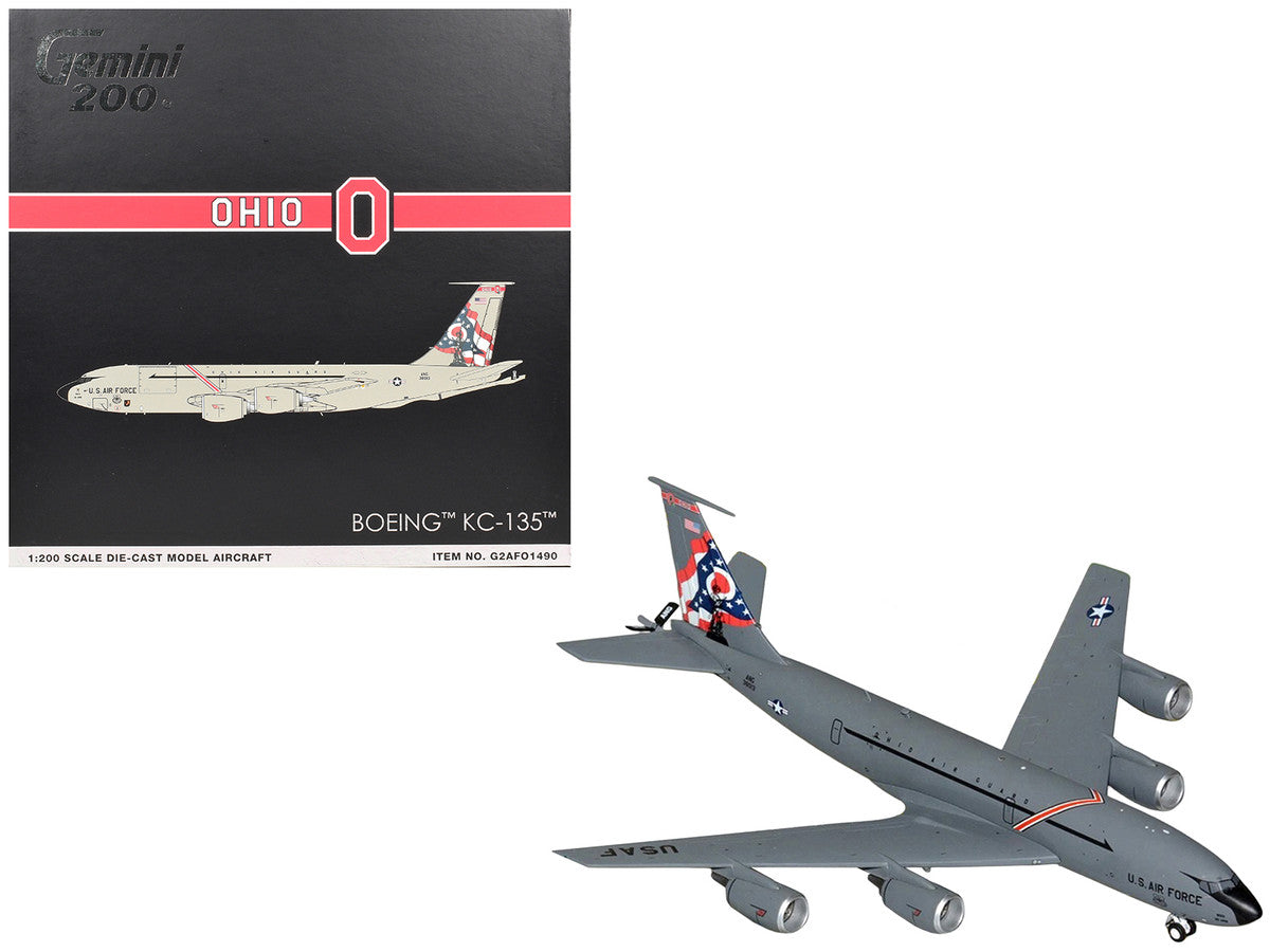 Boeing KC-135 Stratotanker Tanker Aircraft "63-8013 Ohio Air National Guard" United States Air Force "Gemini 200" Series 1/200 Diecast Model Airplane by GeminiJets LuxuryLifeWay Online Store