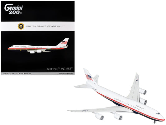 Boeing VC25B Transport Aircraft "Air Force One" (31000) United States Air Force "Gemini 200" Series 1/200 Diecast Model by GeminiJets LuxuryLifeWay Online Store