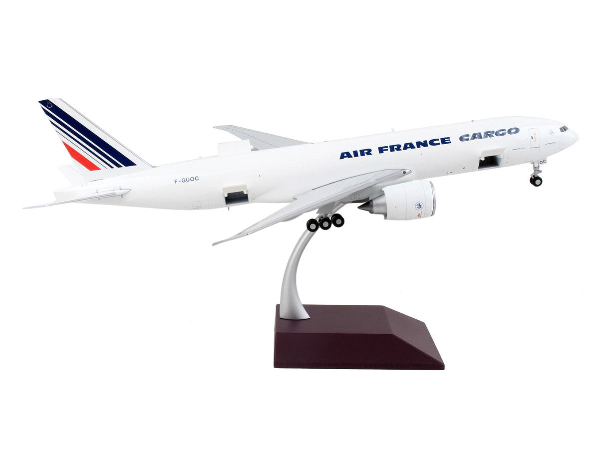 Boeing 777F Commercial Aircraft "Air France Cargo" White with Striped Tail "Gemini 200 - Interactive" Series 1/200 Diecast Model Airplane by GeminiJets LuxuryLifeWay Online Store
