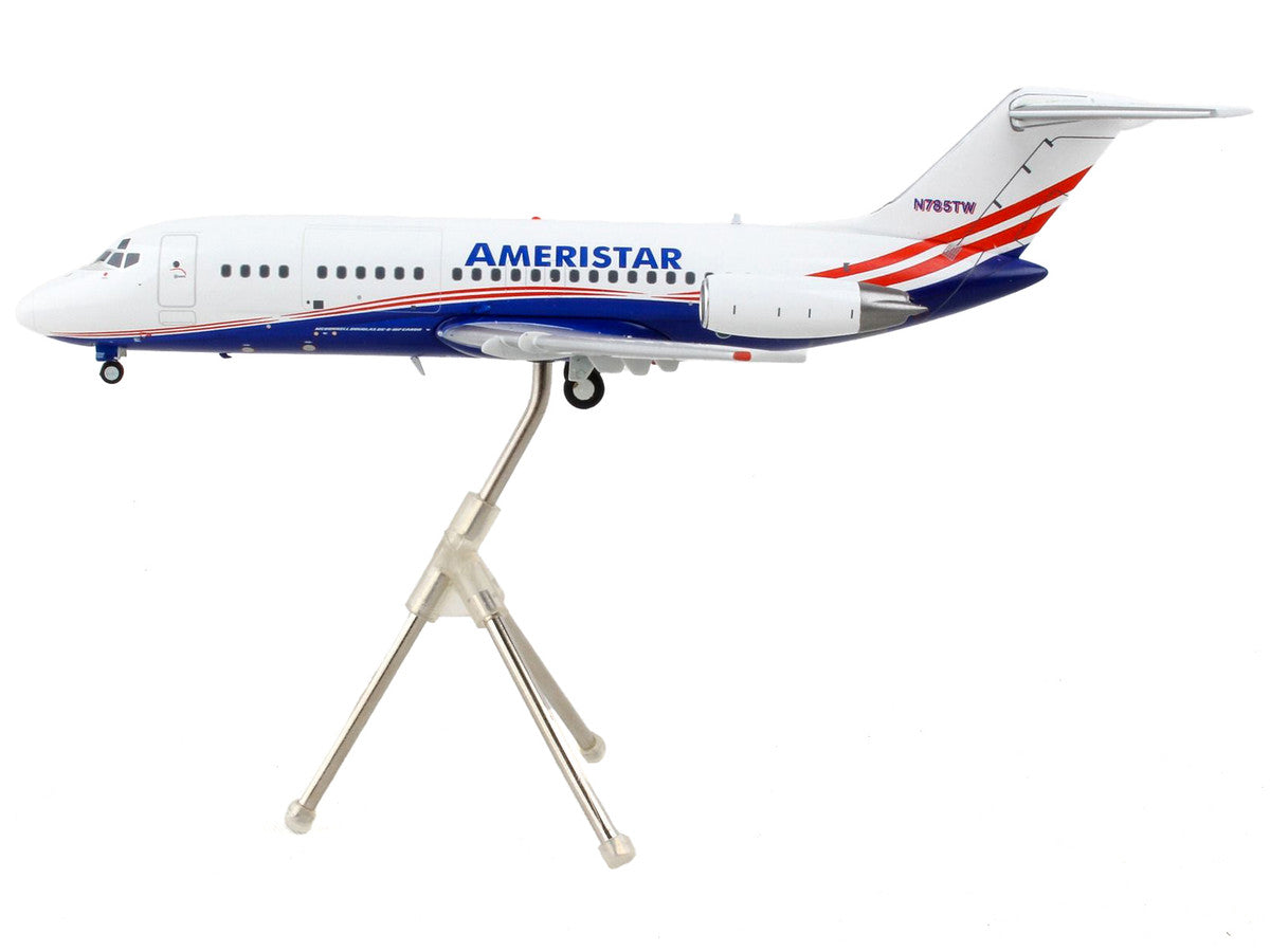 McDonnell Douglas DC-9-15F Commercial Aircraft "Ameristar Air Cargo" White with Blue and Red Stripes "Gemini 200" Series 1/200 Diecast Model Airplane by GeminiJets LuxuryLifeWay Online Store