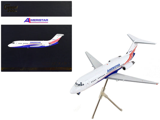 McDonnell Douglas DC-9-15F Commercial Aircraft "Ameristar Air Cargo" White with Blue and Red Stripes "Gemini 200" Series 1/200 Diecast Model Airplane by GeminiJets LuxuryLifeWay Online Store