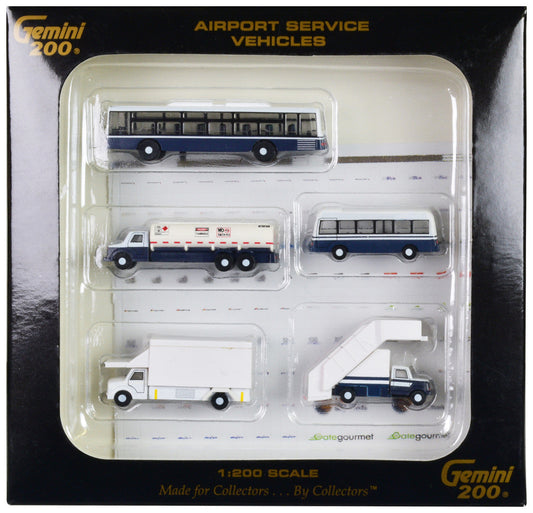 Airport Service Vehicles Set of 5 pieces "Gemini 200" Series Diecast Models by GeminiJets LuxuryLifeWay Online Store