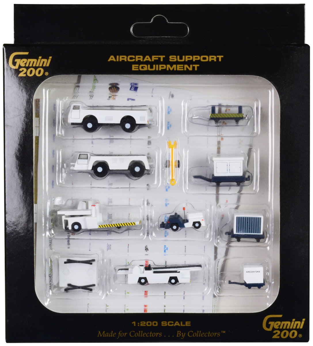Airport Support Equipment Set of 10 pieces "Gemini 200" Series Diecast Models by GeminiJets LuxuryLifeWay Online Store