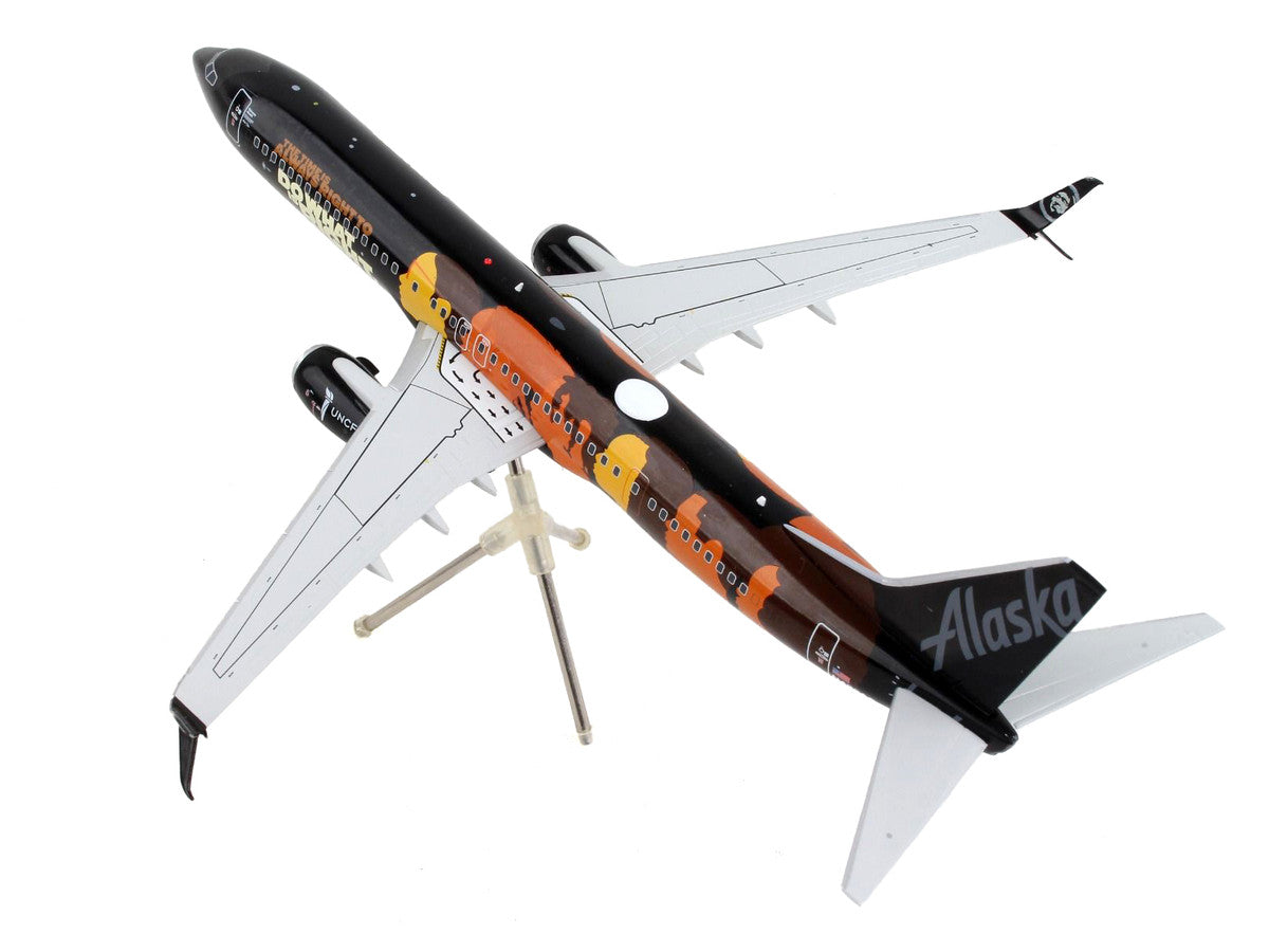 Boeing 737-900ER Commercial Aircraft "Alaska Airlines - Our Commitment" Black with Graphics "Gemini 200" Series 1/200 Diecast Model Airplane by GeminiJets LuxuryLifeWay Online Store