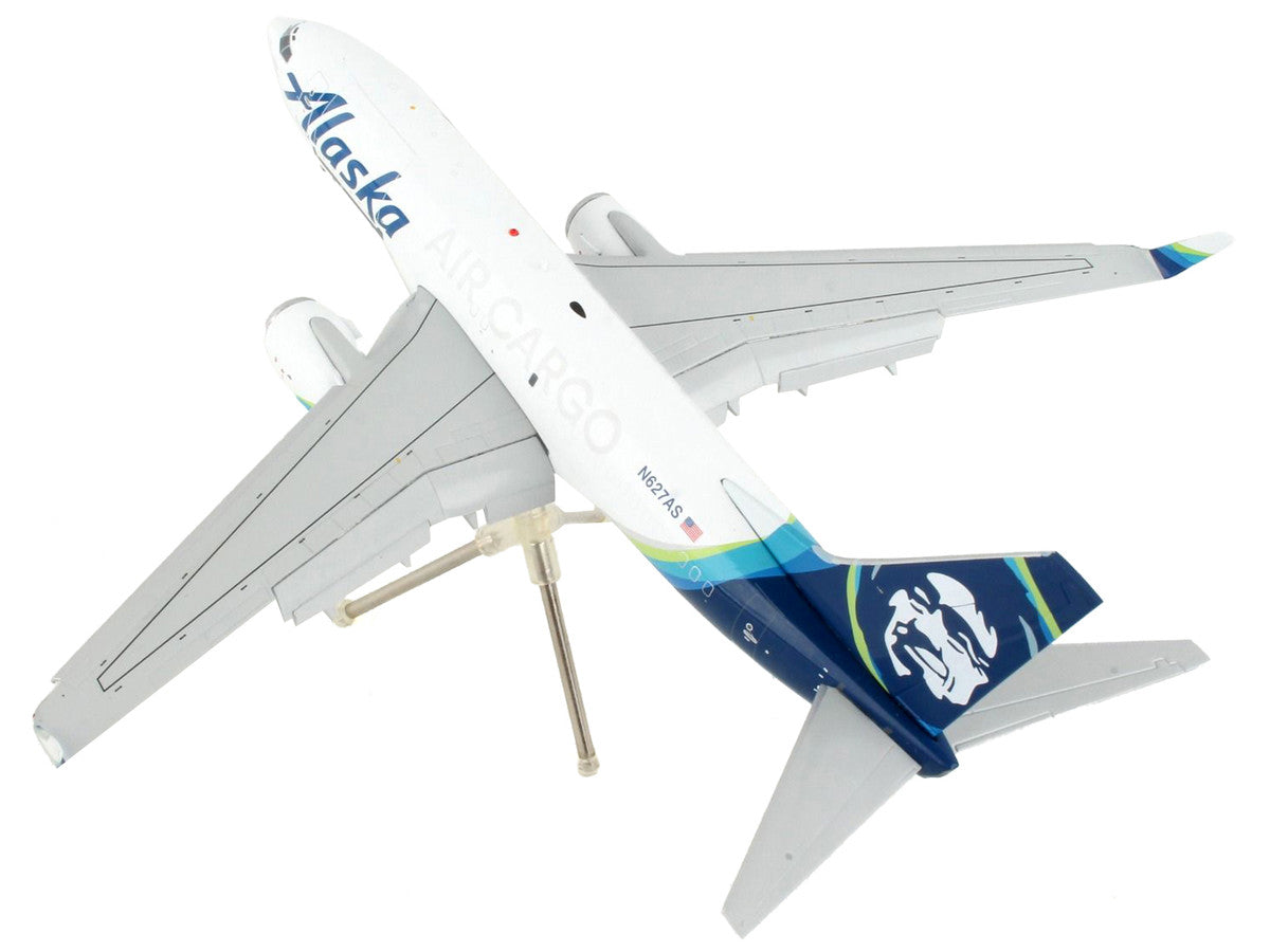 Boeing 737-700BDSF Commercial Aircraft with Flaps Down "Alaska Air Cargo" White with Blue Tail "Gemini 200" Series 1/200 Diecast Model Airplane by GeminiJets LuxuryLifeWay Online Store