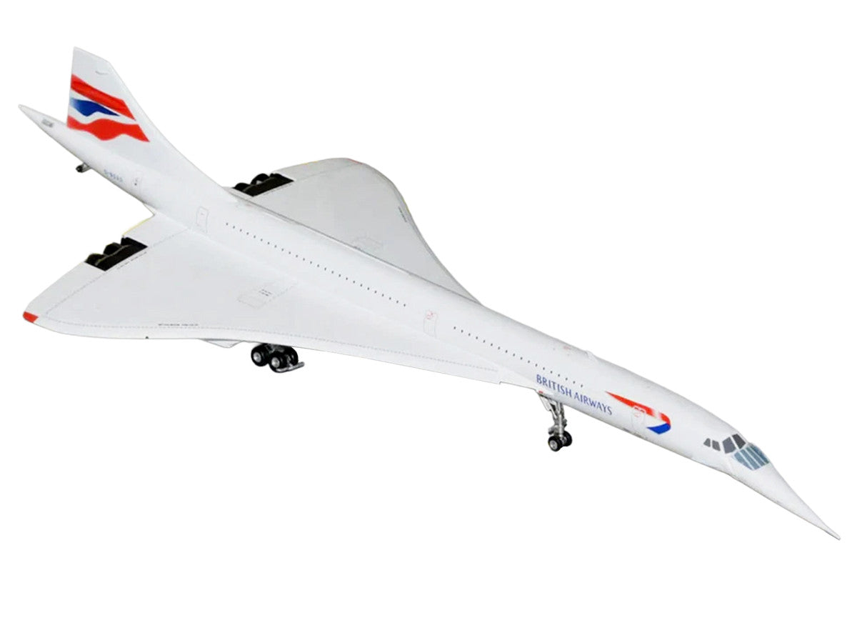 BAe/Aerospatiale Concorde Commercial Aircraft "British Airways" (G-BOAD) White with Tail Stripes "Gemini 200" Series 1/200 Diecast Model by GeminiJets LuxuryLifeWay Online Store