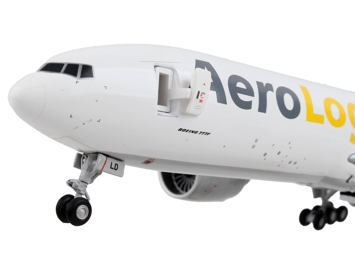 Boeing 777F Commercial Aircraft "AeroLogic" White "Gemini 200 - Interactive" Series 1/200 Diecast Model Airplane by GeminiJets LuxuryLifeWay Online Store