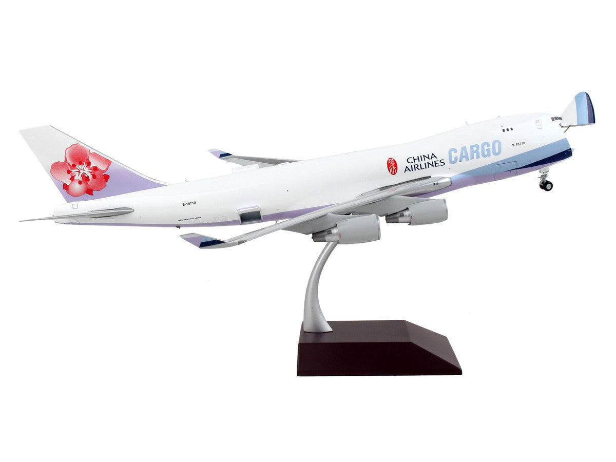 Boeing 747-400F Commercial Aircraft "China Airlines Cargo" White with Purple Tail "Gemini 200 - Interactive" Series 1/200 Diecast Model Airplane by GeminiJets LuxuryLifeWay Online Store