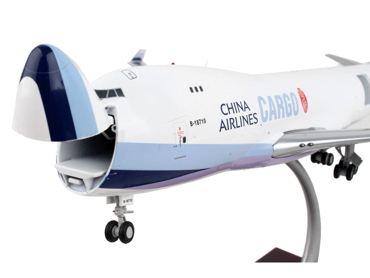 Boeing 747-400F Commercial Aircraft "China Airlines Cargo" White with Purple Tail "Gemini 200 - Interactive" Series 1/200 Diecast Model Airplane by GeminiJets LuxuryLifeWay Online Store