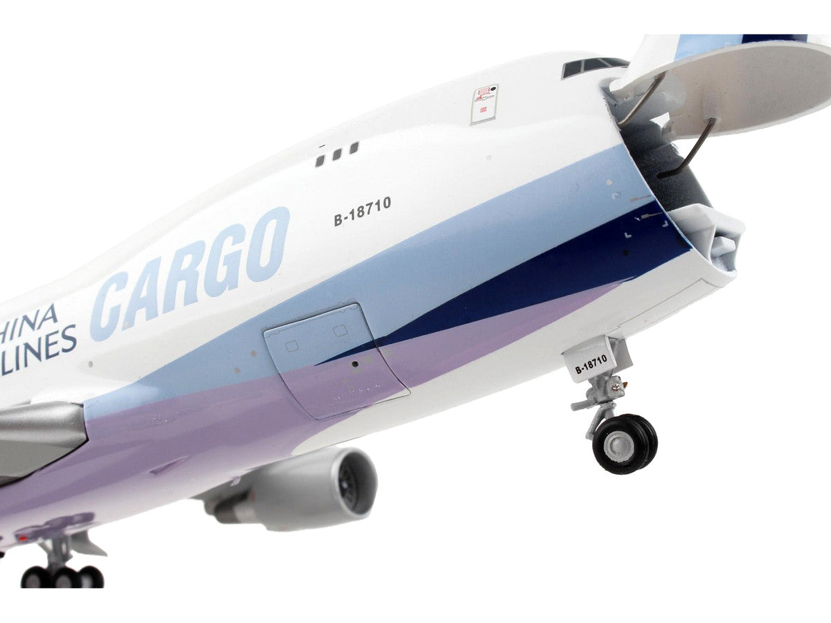 Boeing 747-400F Commercial Aircraft "China Airlines Cargo" White with Purple Tail "Gemini 200 - Interactive" Series 1/200 Diecast Model Airplane by GeminiJets LuxuryLifeWay Online Store